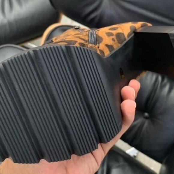 Vivo Rosa Leopard Print Ankle Boots - Size 36 - Picture 4 of 4